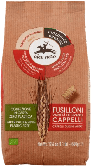 ALCENERO PASTA DI SEMOLA GRANO SENATORE CAPPELLI FUSILLONI 500 GR (12 –   - The best E-commerce of Italian Food in UK