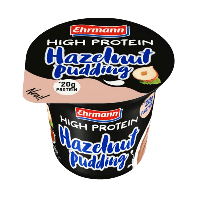 EHRMANN DESSERT HIGH PROTEIN PUDDING NOCCIOLA 200 GR (8 in a box) –   - The best E-commerce of Italian Food in UK