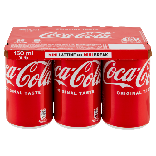 COCA COLA ORIGINAL CANS MINI 15 CL X6 (4 in a box)