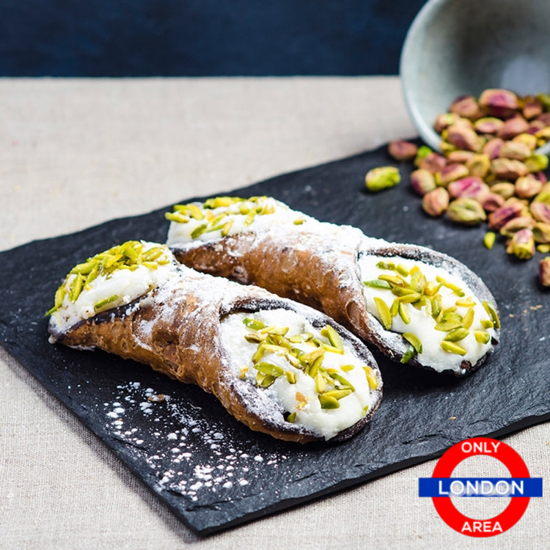 FRESH HOMEMADE DESSERT MINI CANNOLI FROM SICILY 1 KG (1 in a box