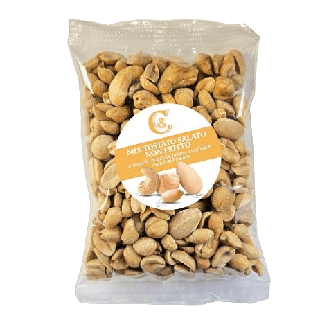 CIAVOLINO DRIED FRUITS SNACK MIX TOSTATO WITH SALT 150 GR (16 in a box ...