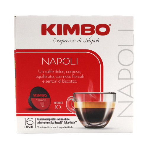 KIMBO CAFFE' CAPSULA NAPOLI 16X 112 GR (6 in a box) – Cibimarket